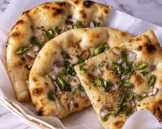 Onion kulcha.