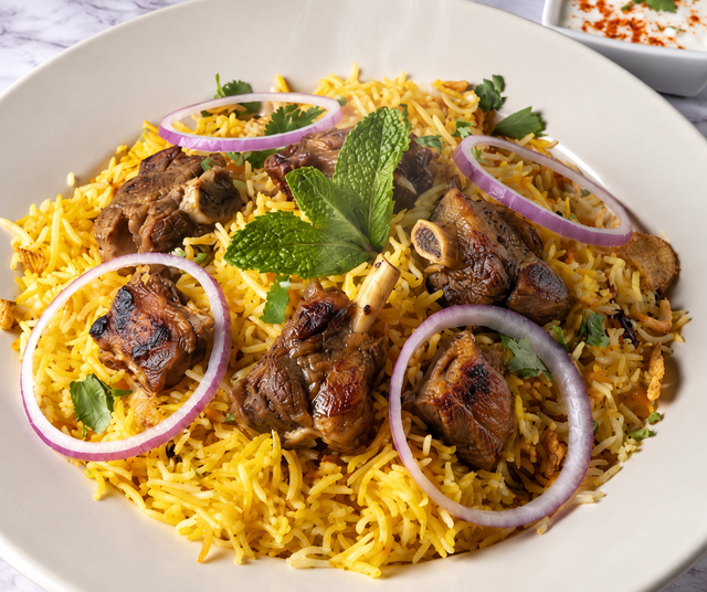 Goat Biryani.