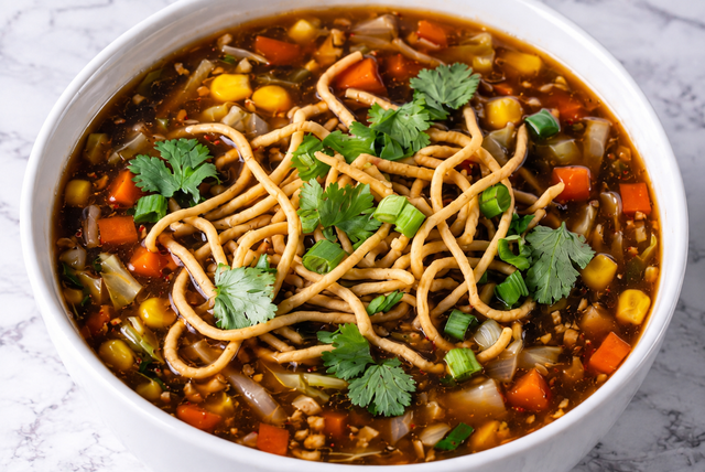 Veg Manchow Soup.