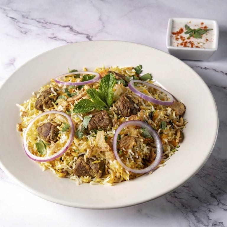 Delicious Lamb Biryani Awaits